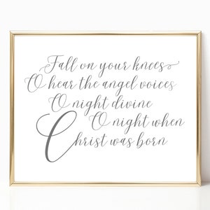 Christmas Holiday PRINTABLE Wall Art Christ is Born Print - Etsy