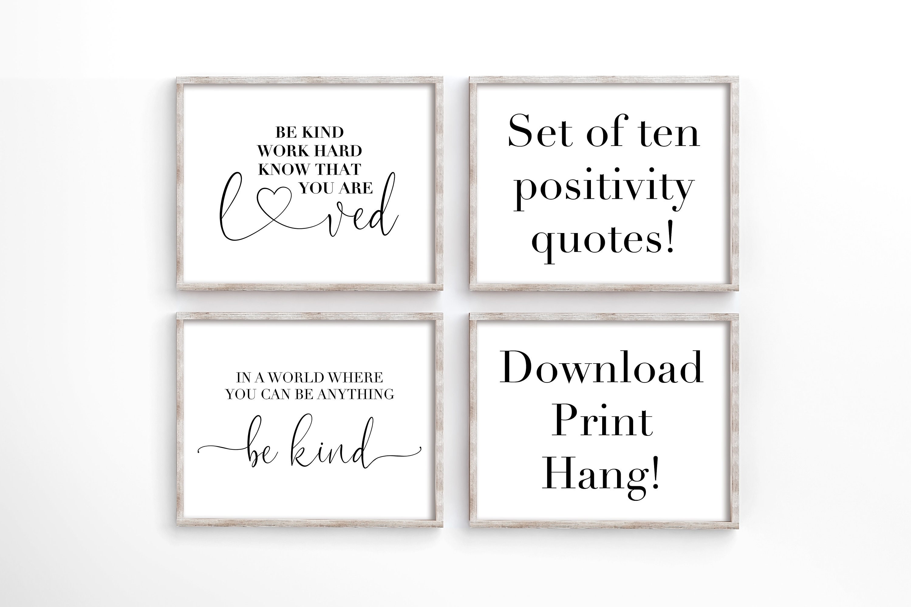 Classroom Theme Set of 10 Growth Mindset Printable Posters | Etsy