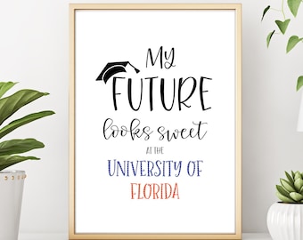 My Future Looks Sweet At The, Graduation Printable, Personalized Graduation Party Decoration, Class of 2024, Graduation 2024, Senior 2024