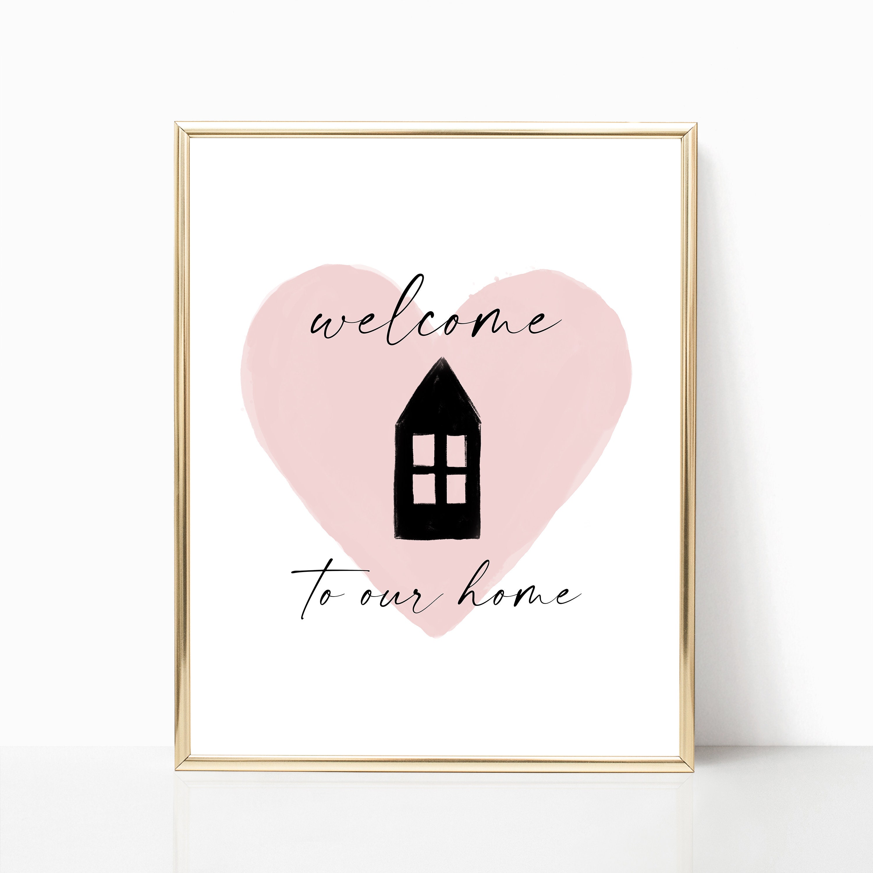 Welcome To Our Home Printable Wall Art Home Decor Print | Etsy