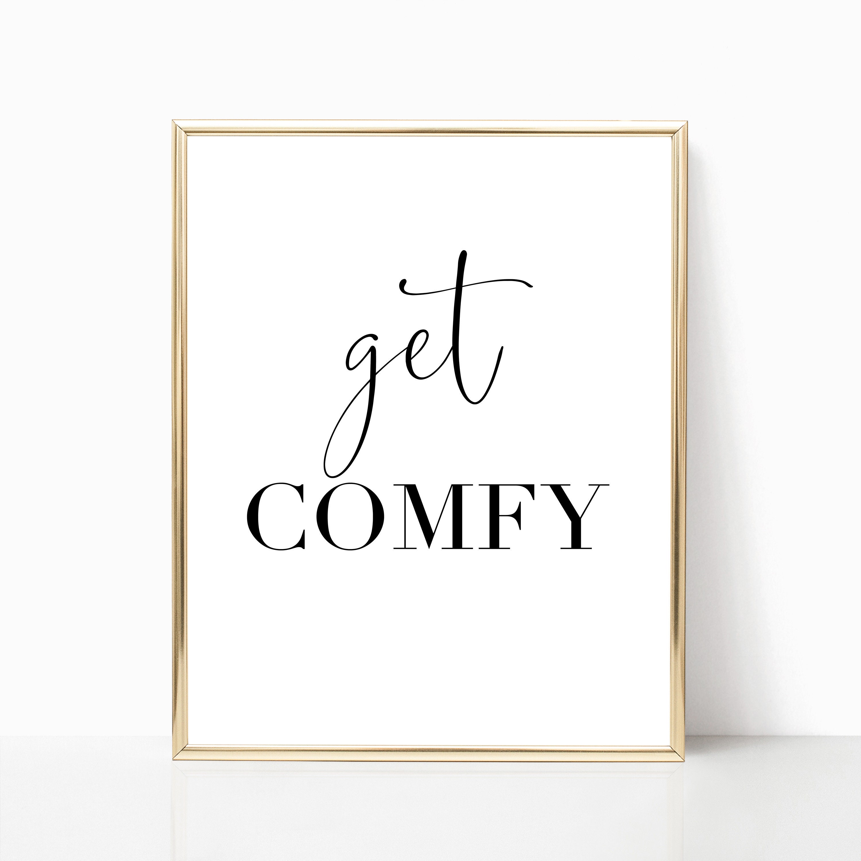 Guest Room Wall Art Set Of 3 PRINTABLE Wall Prints Get Comfy | Etsy