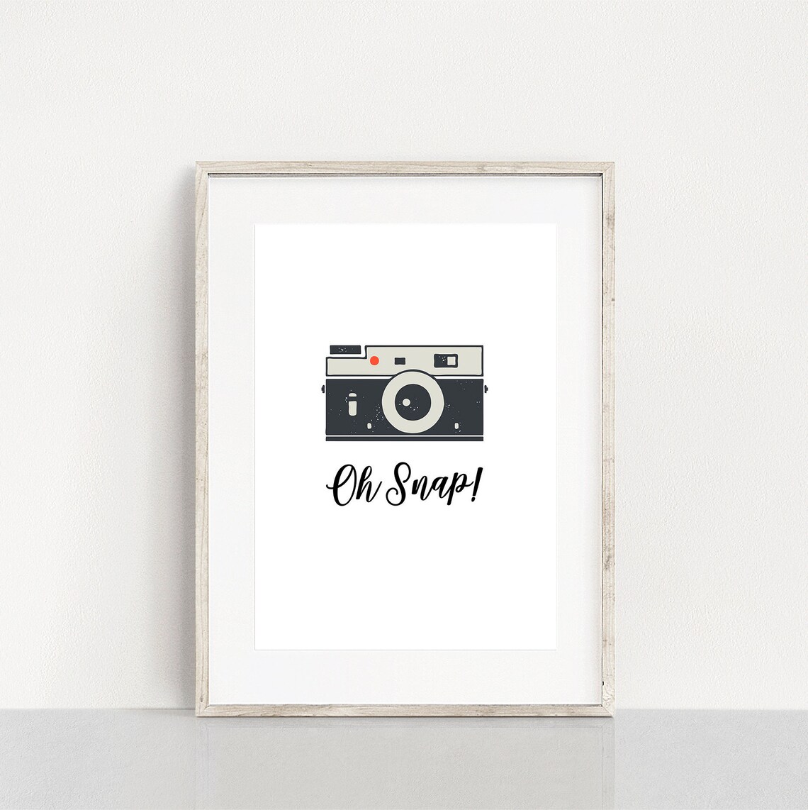 Oh Snap Printable Wall Art Sign Gift for Photographer Camera - Etsy