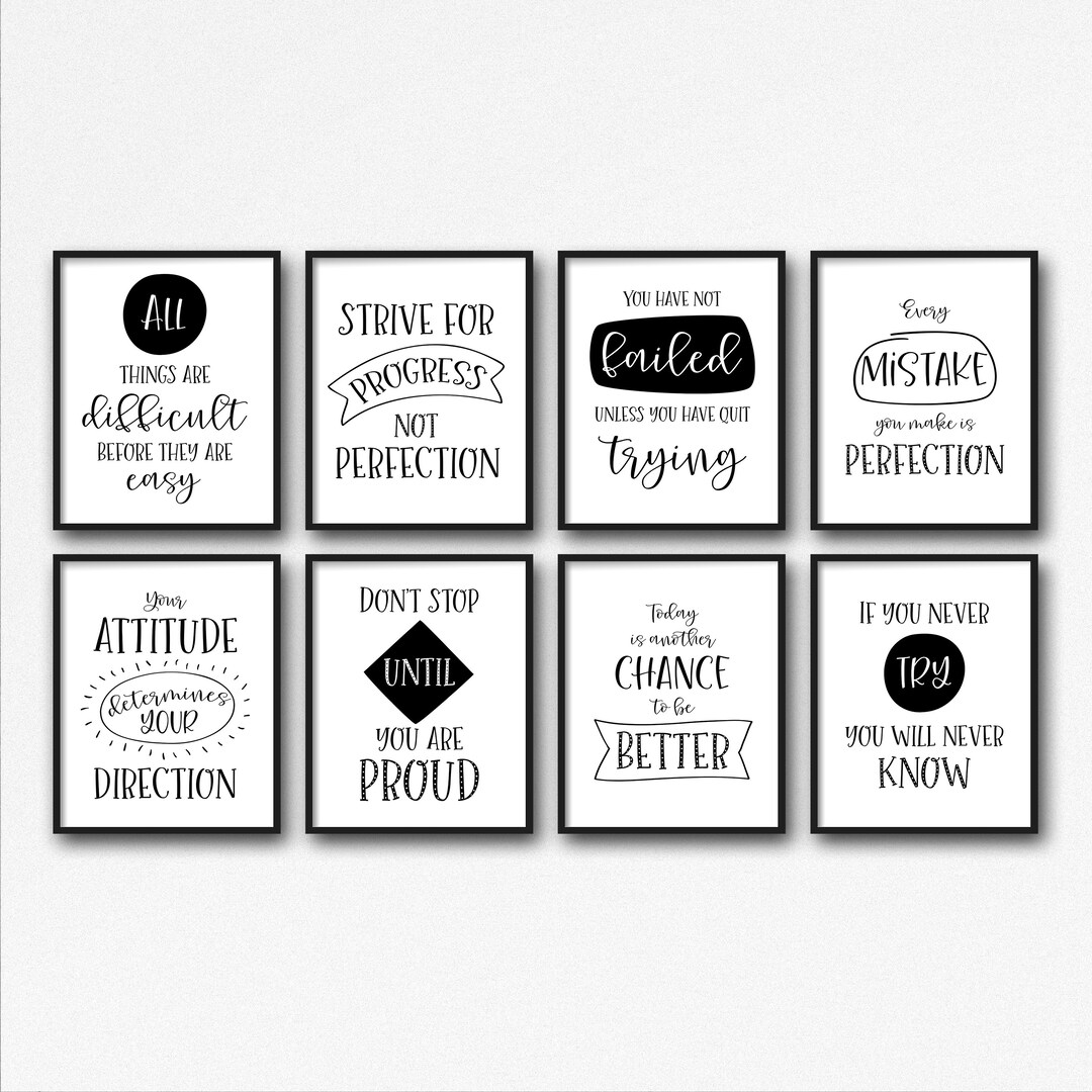 Positive Affirmation Printable Posters, Classroom Decor Bundle, Growth ...