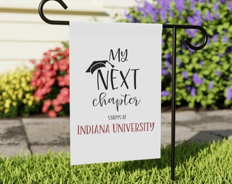 Custom My Next Chapter Graduation Flag Banner, 2024 Graduation Decoration, Graduate Yard Sign, College Grad Flag, University Grad Flag