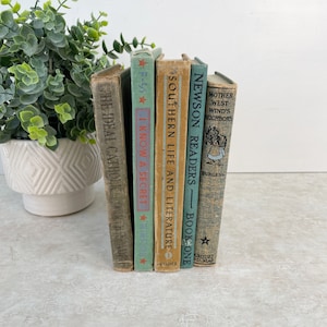 May include: A stack of six vintage hardcover books with colorful spines. The titles include "The Ideal Catholic" and "I Know a Secret".