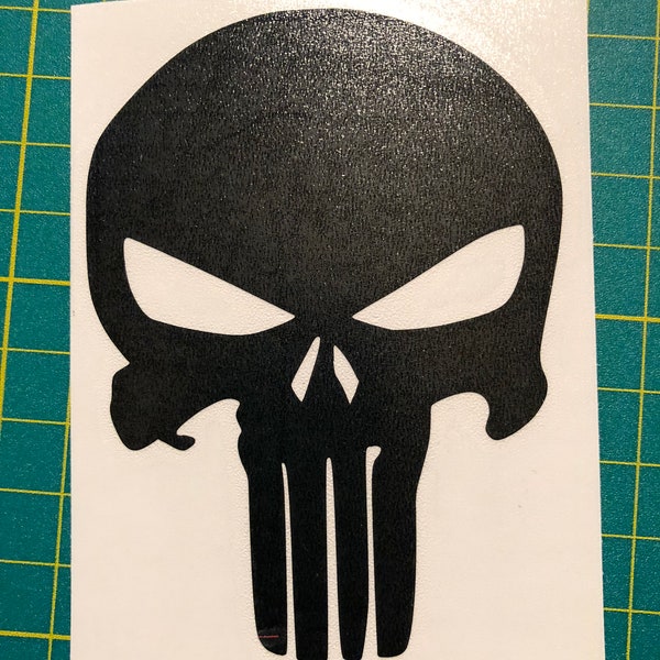 Punisher Skull Vinyl Decal Sticker! Multiple Sizes and Colors!