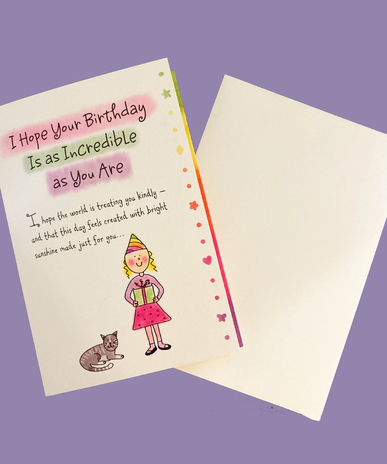 I Hope Your Birthday is as Incredible as You Greeting Card by Etsy