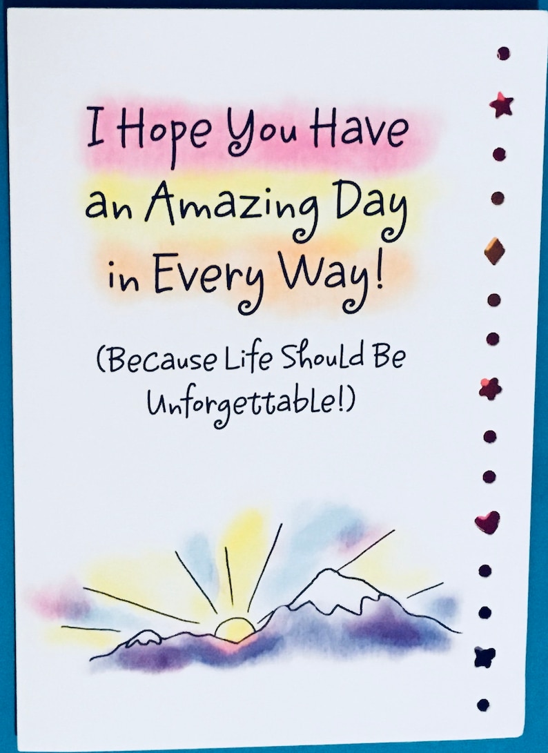 I Hope You Have an Amazing Day Greeting Card Stationery Etsy