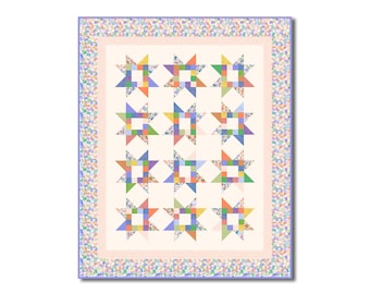 All Kansas and Nebraska Shop Hop - Quilty Stars Quilt Kit