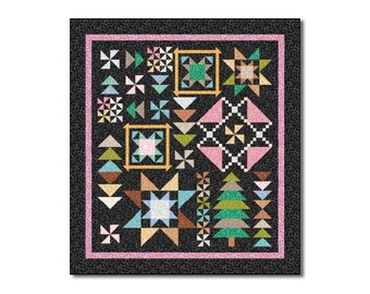 QT Fabrics - Color Dance - Shy Colorway Sampler Quilt Kit - Beginner Friendly!