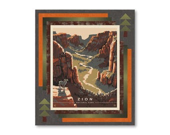 Zion - Woodland Retreat Lap Quilt Kit
