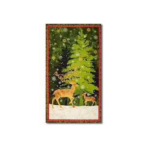 Springs Creative - Fred på jorden - PANEL - Ca 59 x 112 cm - SC2201WILM - Julgransren