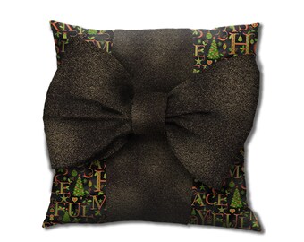 Holiday Words - Big Bow Pillow Kit!