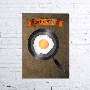 Bon appetit Druck, Küche Wandbild, Esszimmer Dekor, Essen Schilder für Party, lustige Küche Zitate, Holzbild, Restaurant Geschenkidee