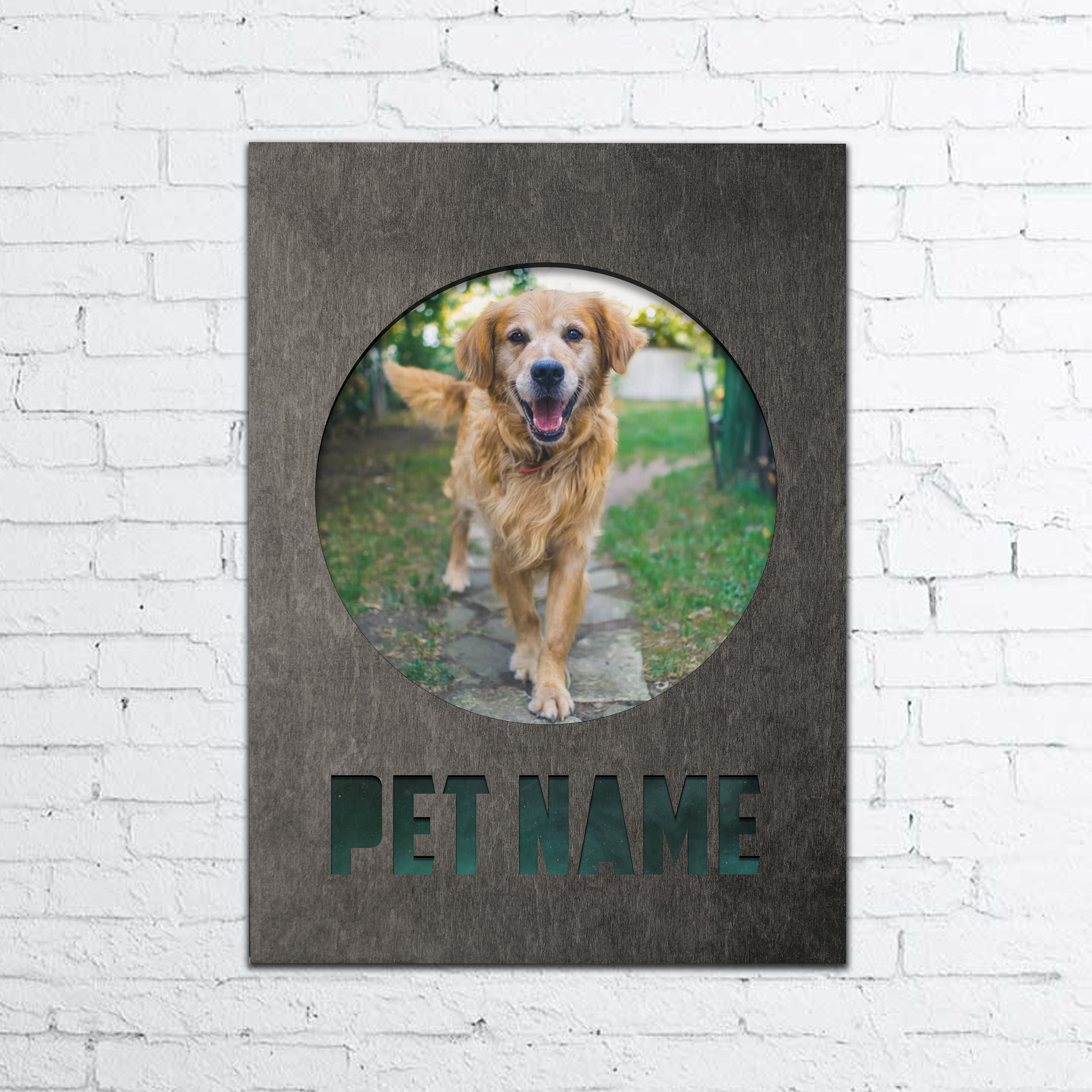 Dog Personalized Poster Made from Wood Dog Portrait from Photo Home Decor for Dog Lovers Christmas Gift