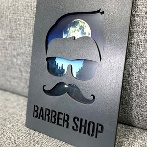Holz Haarschmuck Bild für Friseur shop Bestes Geschenk für Friseur Friseur Friseur Dekor Barber Shop Wandkunst Personalisiert Holzschild
