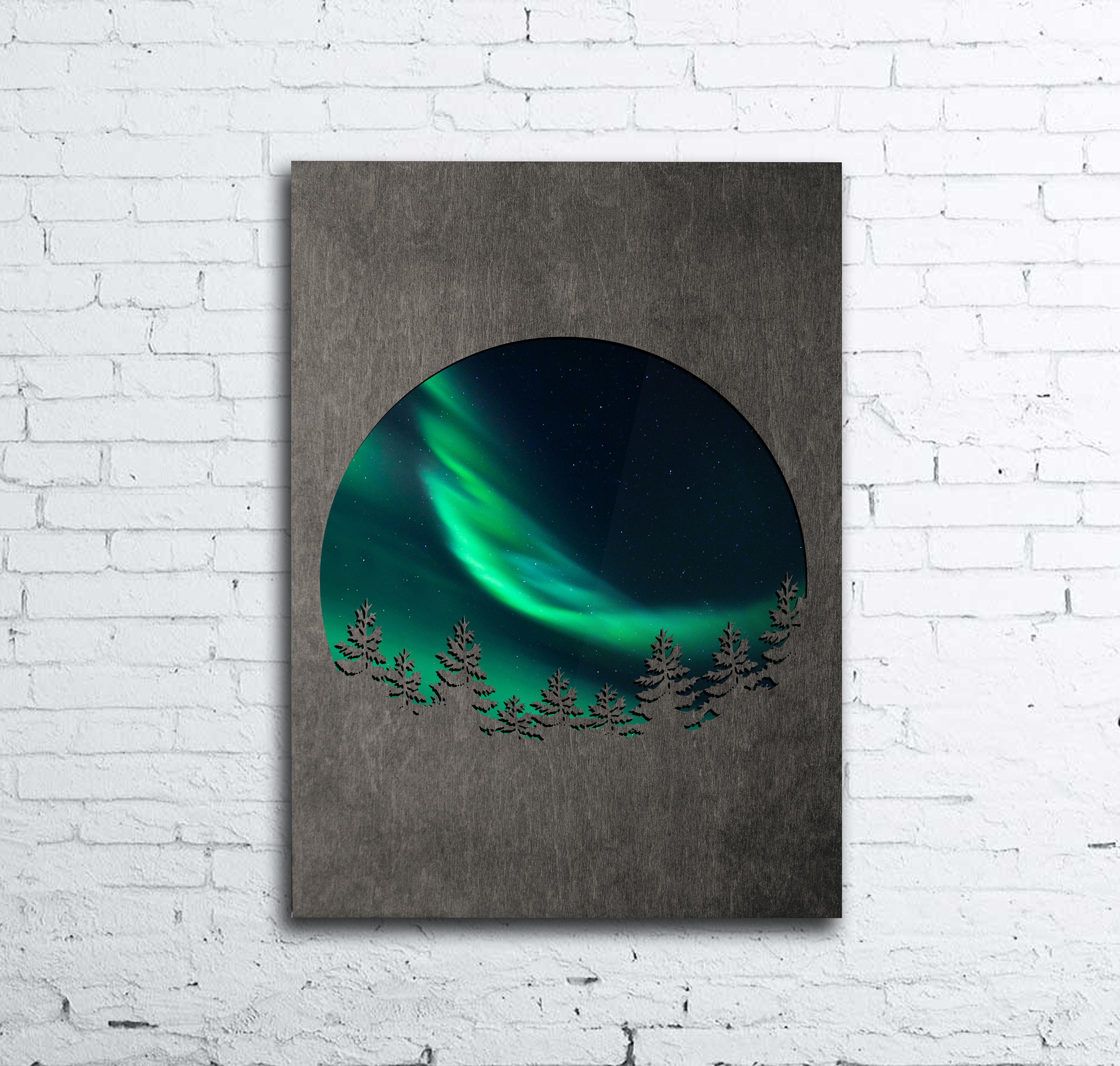 Aurora borealis print northern lights wall art night sky Etsy