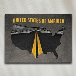 Wooden Units States Flag  USA wooden Map Poster for Office or Bedroom Travel  Poster Christmas gift