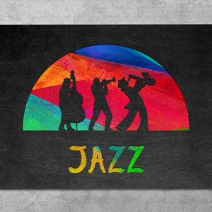 Wooden jazz music picture Jazz wood art Jazz wall art Jazz wall decal Jazz music print Jazz music poster Music lover wall art