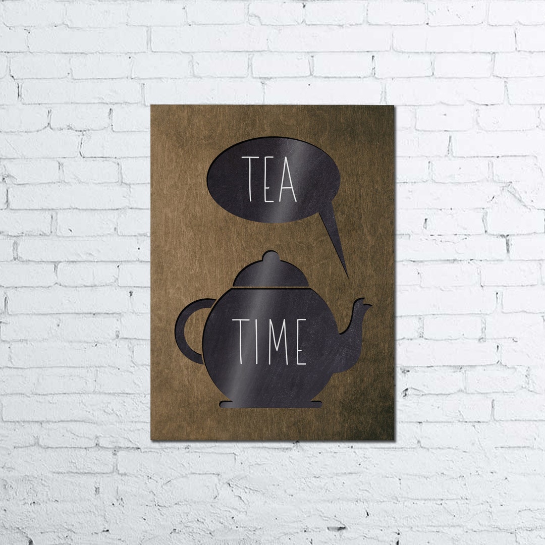 for the tea kitchen print | unique wall art from... Kitchen Wall Decor, Tea Time, Kitchen Wall Art, Kitchen Prints ...