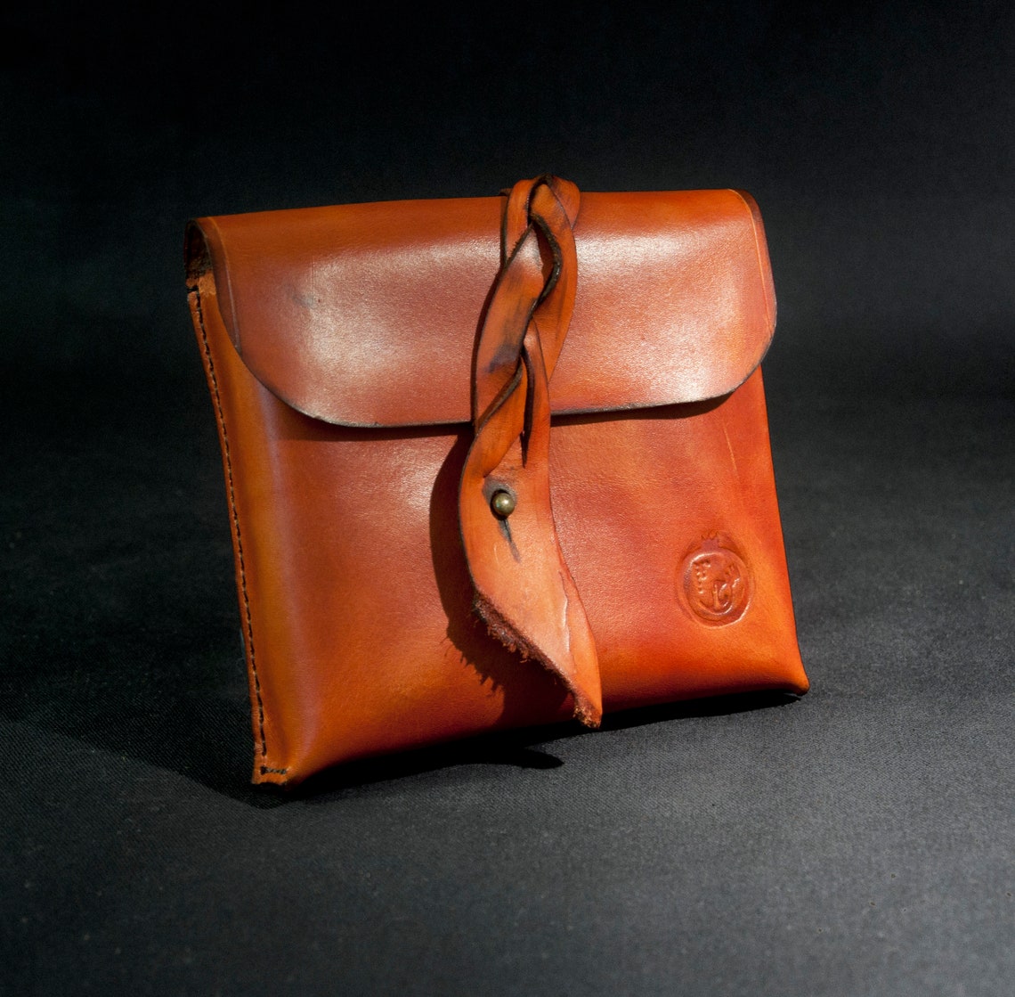 Handmade Leather Beltbag, Renaissance Style, High Quality, Vegetable