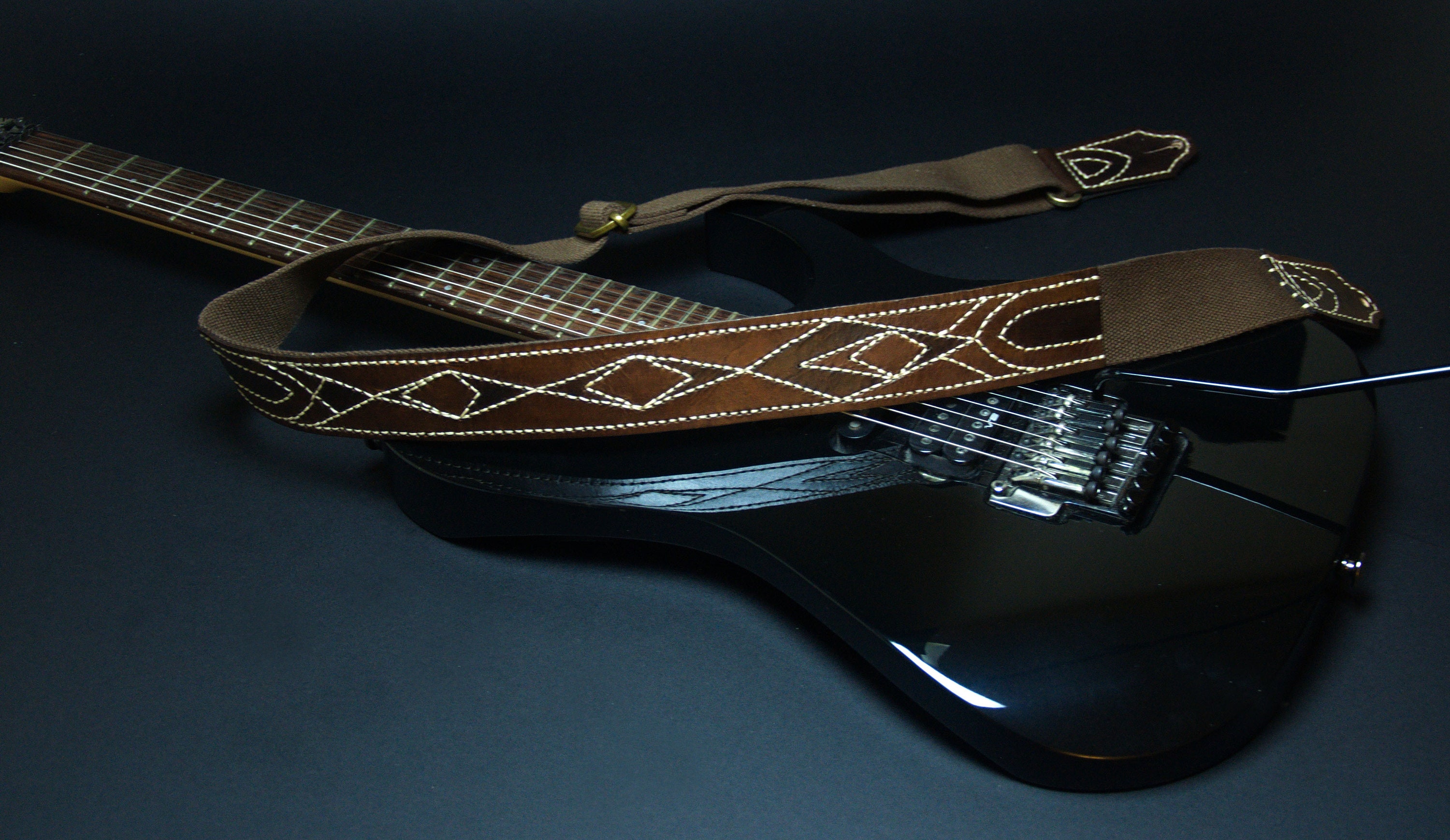Handmade Leather Guitar Strap Custom Strap Bass Strap Etsy