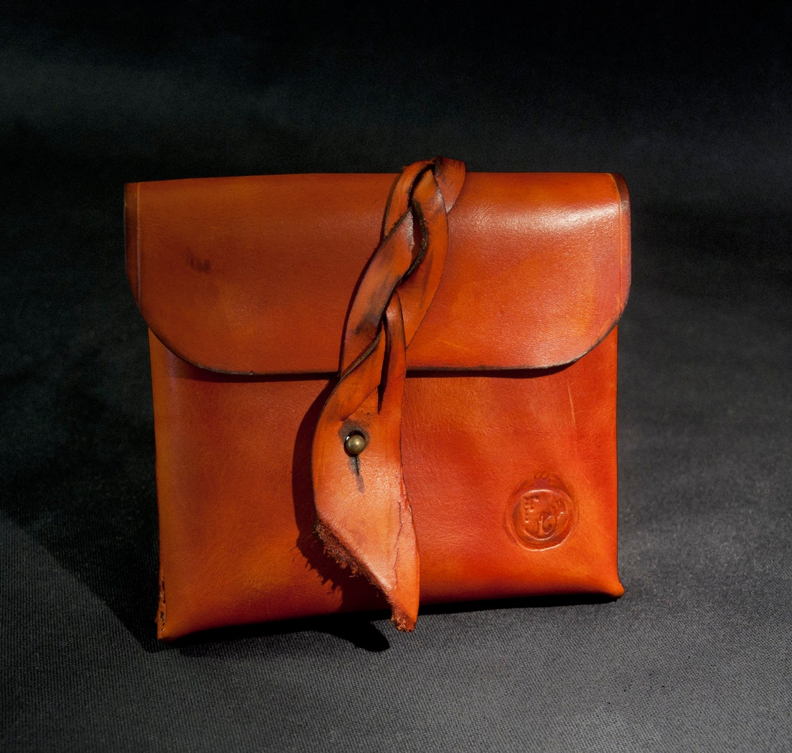 Handmade Leather Beltbag, Renaissance Style, High Quality, Vegetable