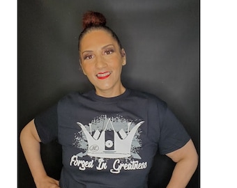 Forged In Greatness Womens Faith based Tees