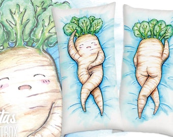 Daikon Chan Dakimakura pillowcase, 40 x 80cm, funny gift, Japan, Anime, Manga