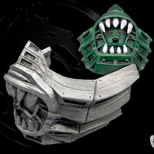 Máscara de réptil com concha facial - MK 1995