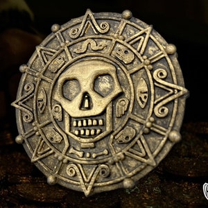 Verfluchter Schatz Azteken Goldmünze
