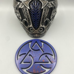 Mortal Kombat Lin Kuei Medallion Painted + Blood