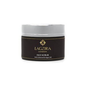 Organic Argan oil Face scrub natural exfoliating vegan facial cleanser acne moisturising oily skin care face polish 50ml Lagzira London