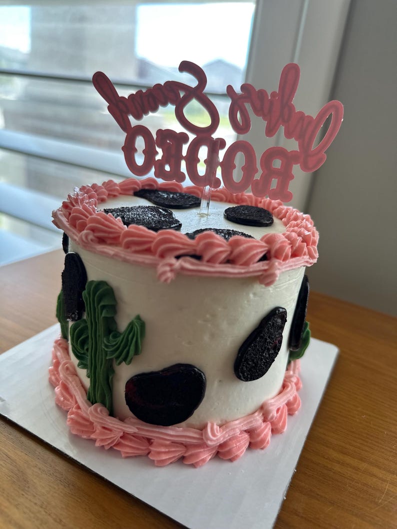 Rodeo Birthday Cake Topper - Etsy