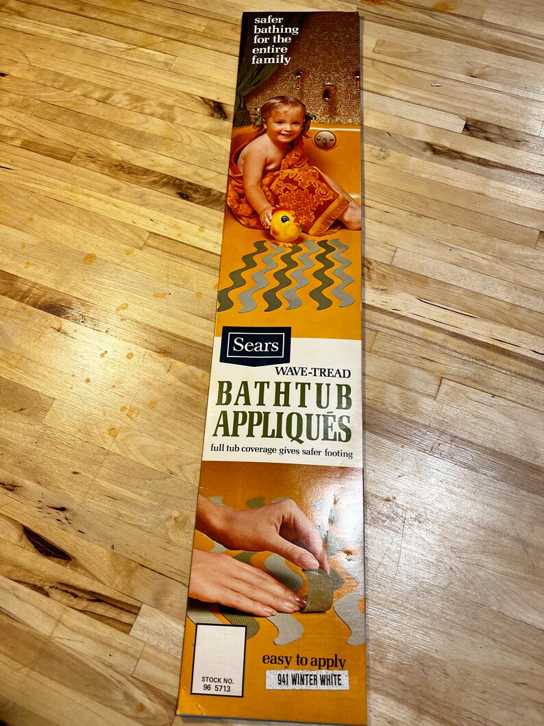 Vintage Sears Bathtub Appliqués Etsy
