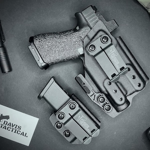 Davis Tactical Inside The Waistband IWB Kydex Light Bearing Holster with claw For Glock 43X/43X MOS With Streamlight TLR-7 sub
