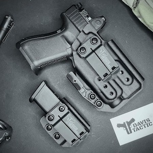 Davis Tactical Inside The Waistband IWB Kydex Light Bearing Holster with claw For Glock 19/9X/23/32/45 TLR-7With Streamlight TLR-7/TLR7-A