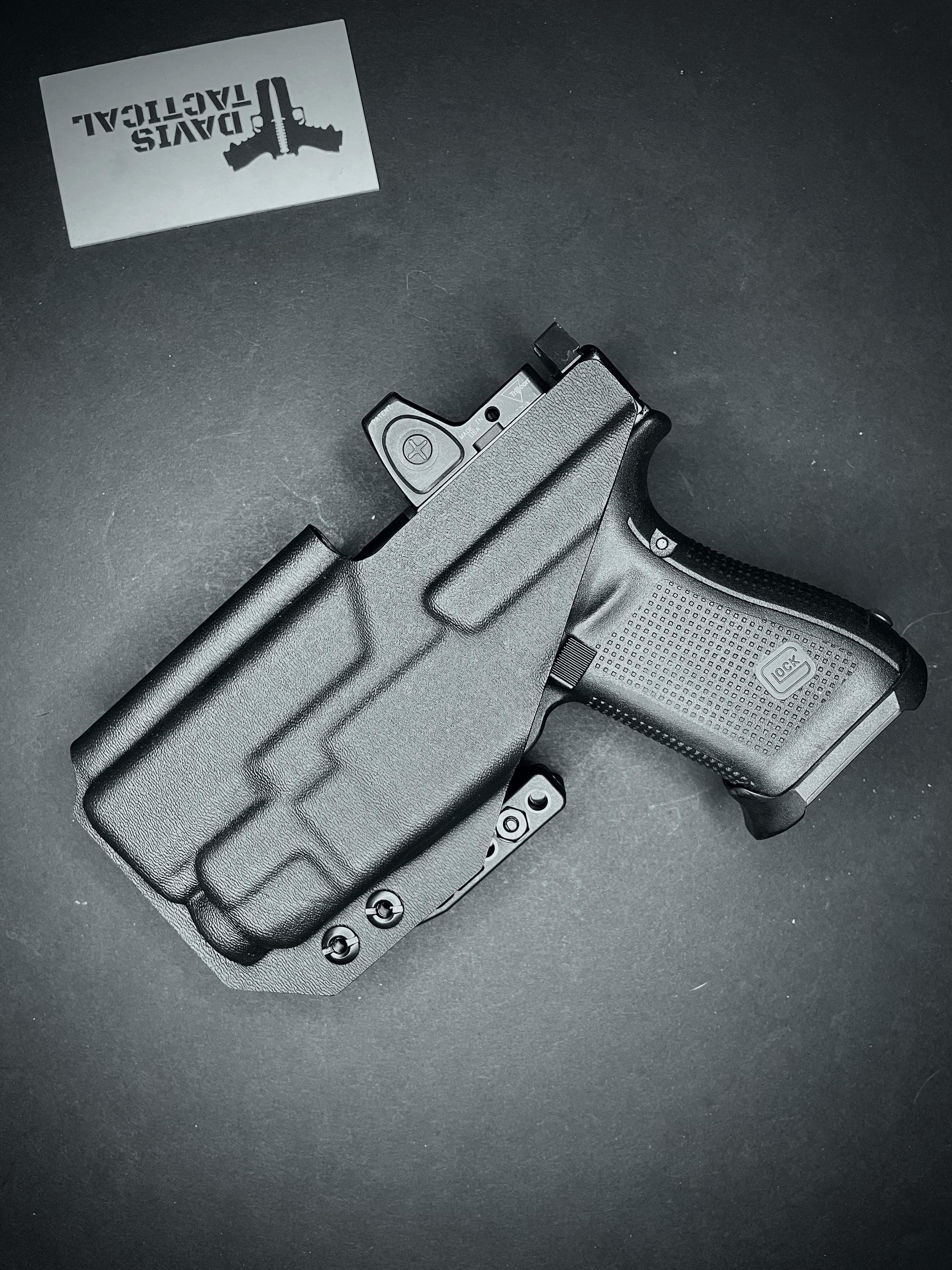 Davis Tactical Inside The Waistband IWB Kydex Light Bearing Holster with claw For Glock 19/9X/23/32/45 TLR-7With Streamlight TLR-7/TLR7-A