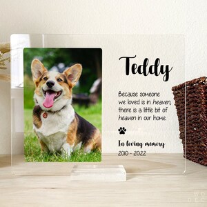 Pet Memorial Gift, In Loving Memory, Personalized, Pet Gifts, Dog Loss Gift, Cat Loss Gift, Custom Pet Bereavement Gift, Portrait, PMG01