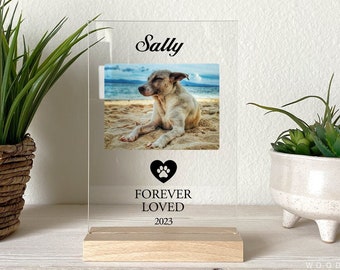 Personalized Pet Memorial, Acrylic Print, Dog Loss Gift, Cat Loss, Pet Memorial, Pet Sympathy Gift, Pet Bereavement, Picture Frame, PMG05