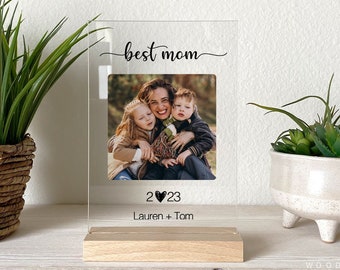Personalized Mother's Gift, Custom Gift for Mom, Mother's Day Gift, Acrylic Photo Plaque, Photo Gift, First Mother's Day, Mom, Unique, PMG09