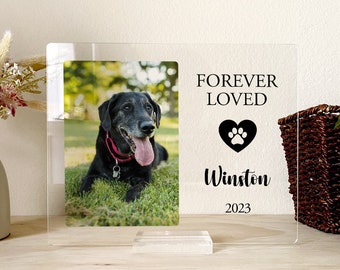 Custom Pet Memorial, Acrylic Print, Dog Loss Gift, Personalized, Pet Memorial, Pet Sympathy Gift, Pet Bereavement, Cat Loss Gift, PMG05
