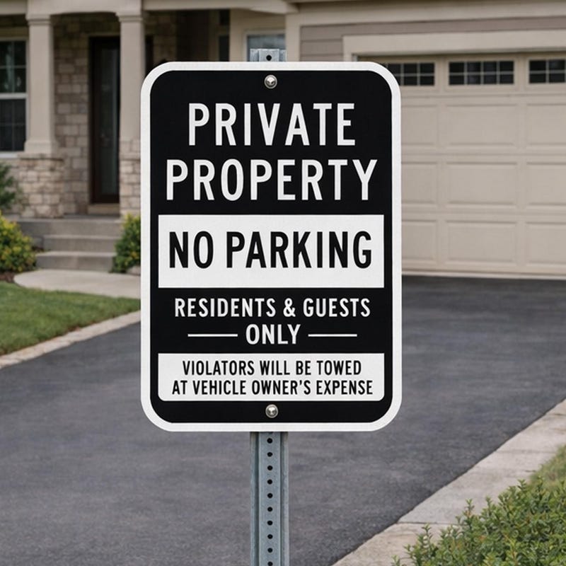 Residents Only Resident Only Signs - Etsy