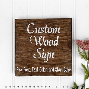 Custom Wood Sign, Personalized Gifts, Wood Sign, Personalized Wood Sign, Christmas Gift, House Warming Gift, Custom Text, Personalized Signs