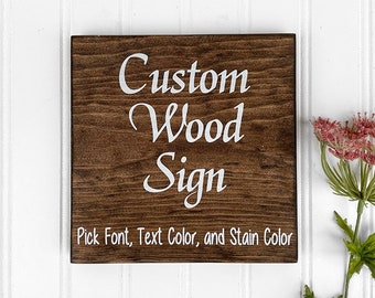 Custom Wood Sign, Personalized Gifts, Wood Sign, Personalized Wood Sign, Christmas Gift, House Warming Gift, Custom Text, Personalized Signs