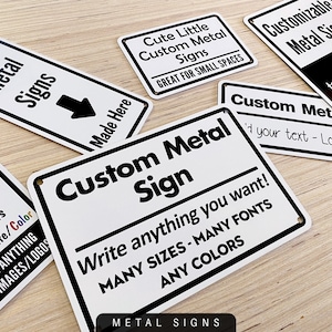 Custom Sign, Aluminum Metal Sign, Deliveries Sign, Personalized, Custom Message, Parking Sign, Outdoor Sign, Business Sign, Property Sign 画像 7