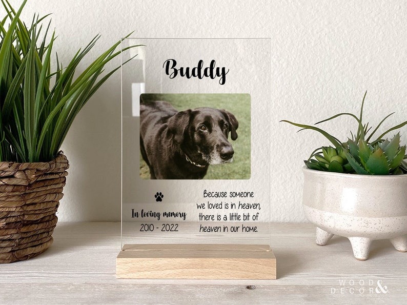 Personalized Pet Gift Memorial Gift in Loving Memory Pet Etsy