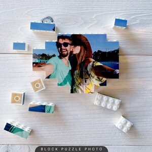 Foto de ladrillo, regalo de San Valentín, rompecabezas personalizado, bloques de fotos personalizados, regalo con foto personalizado, regalo único, bloque de construcción, regalo de amor imagen 8
