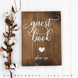 Guest Book Sign, Wedding Signs, Wedding Decor, Rustic Wedding Decor, Wood Signs, Wedding Ideas, Wedding, Rustic Signs image 1