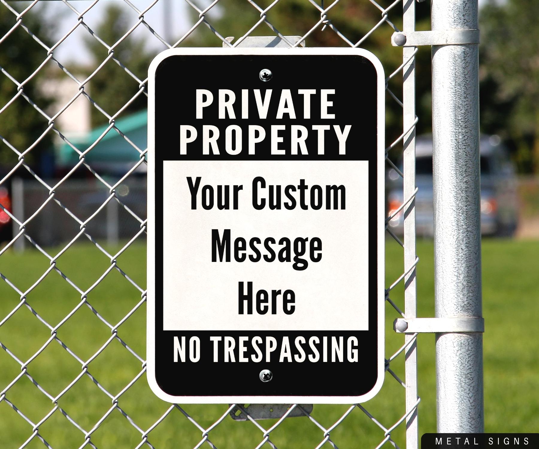 Cartello Metallico Divertente 'No Trespassing' Con Avviso Cane: Insegna Per Proprietà Privata 20x30 Cm, Design Vintage Con Scritta Beware Of Dog, Per Casa, Giardino E Recinzione - 6